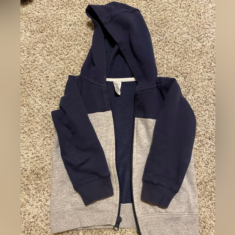 Boys zip up hoodie by Carters; size 4T